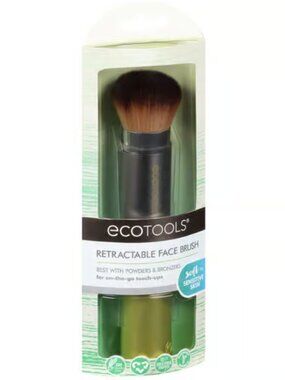 *EcoTools Retractable Face Brush – Travel-Friendly Powder Brush New